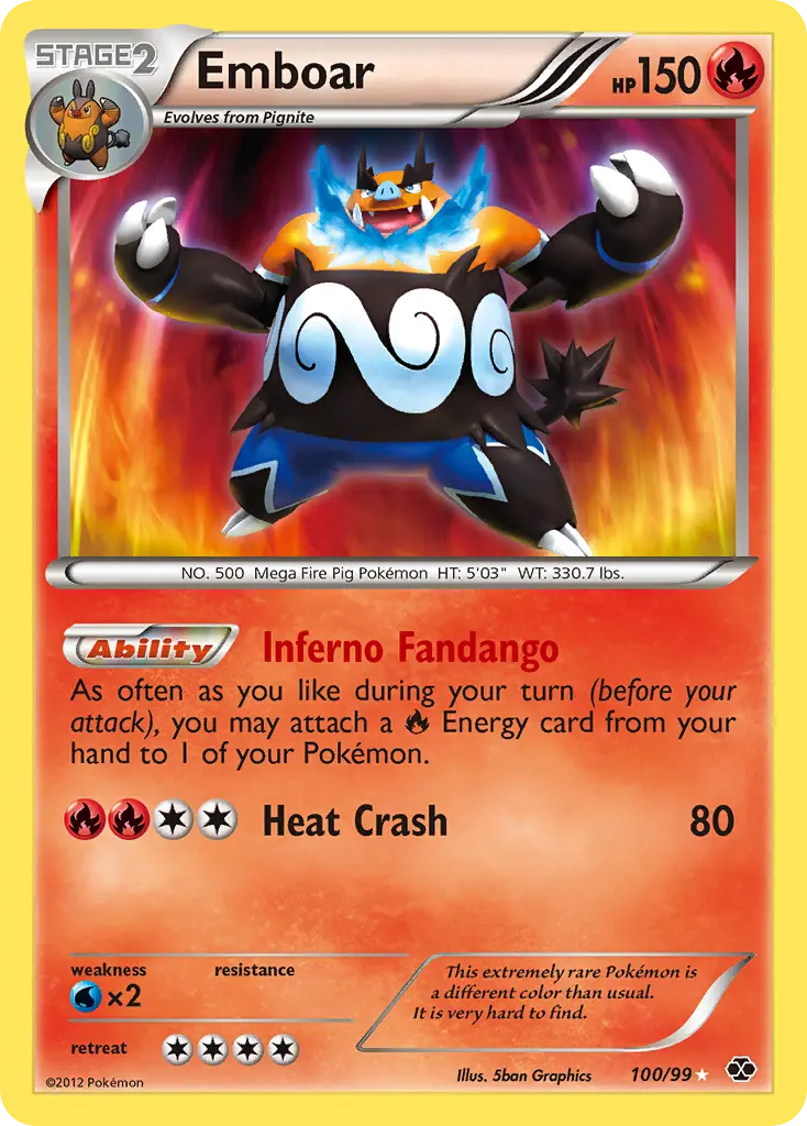 Emboar - Next Destinies 100/099 (Secret Rare)