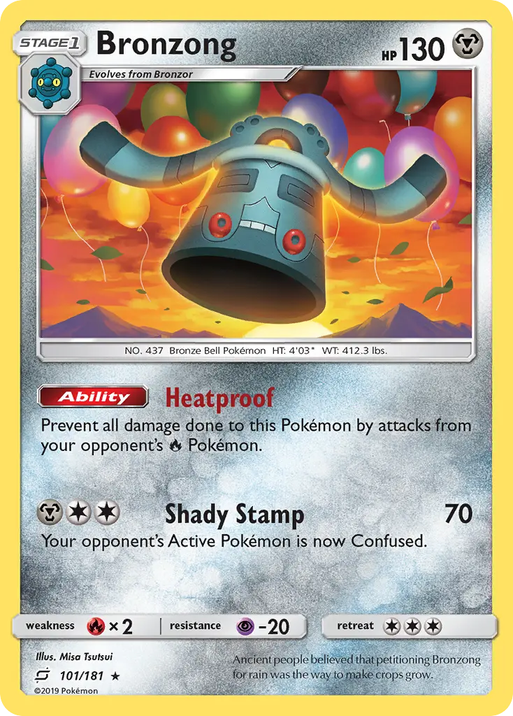 Bronzong - Team Up 101/181 (Reverse Holo)