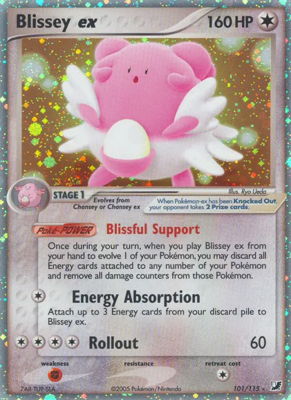 Blissey ex - Unseen Forces 101/115 (Rare Holo EX)