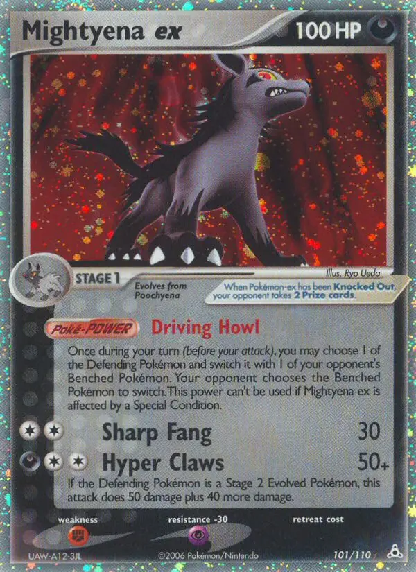Mightyena ex - Holon Phantoms 101/110 (Rare Holo EX)