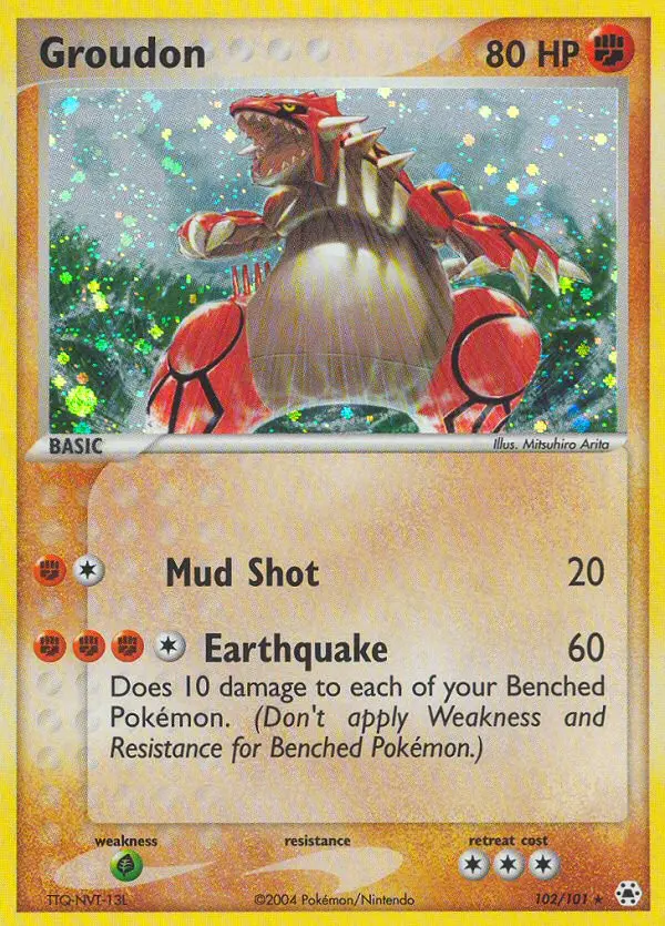 Groudon - Hidden Legends 102/101 (Secret Rare)