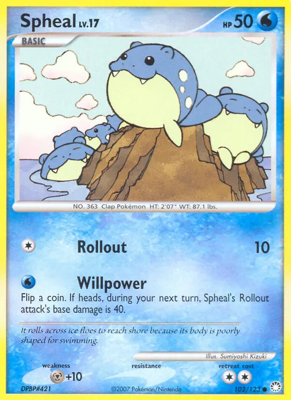 Spheal - Mysterious Treasures 102/123 (Reverse Holo)