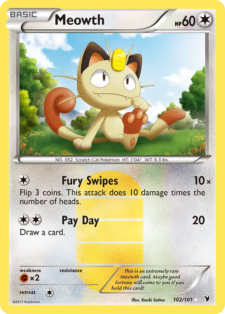 Meowth - Noble Victories 102/101 (Secret Rare)