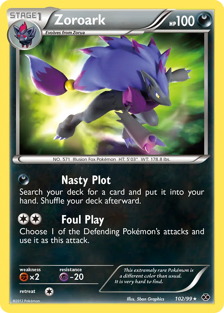 Zoroark - Next Destinies 102/099 (Secret Rare)