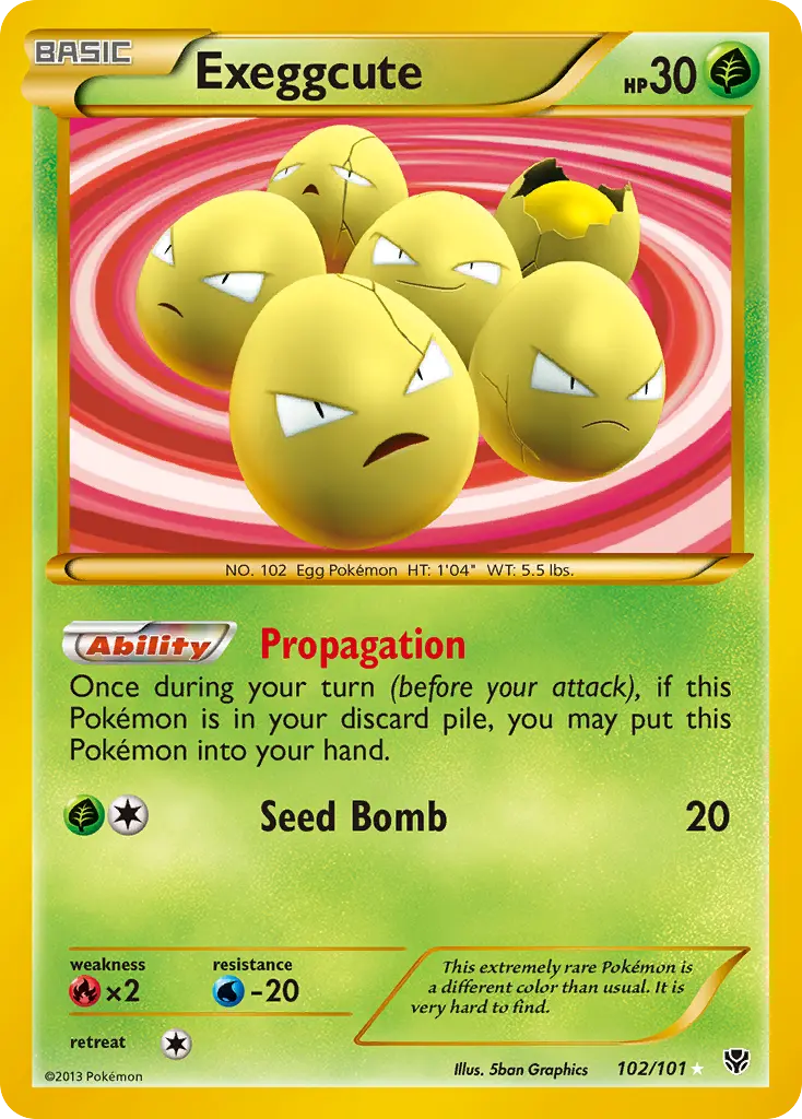 Exeggcute - Plasma Blast 102/101 (Secret Rare)