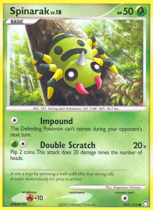 Spinarak - Mysterious Treasures 103/123 (Regular)