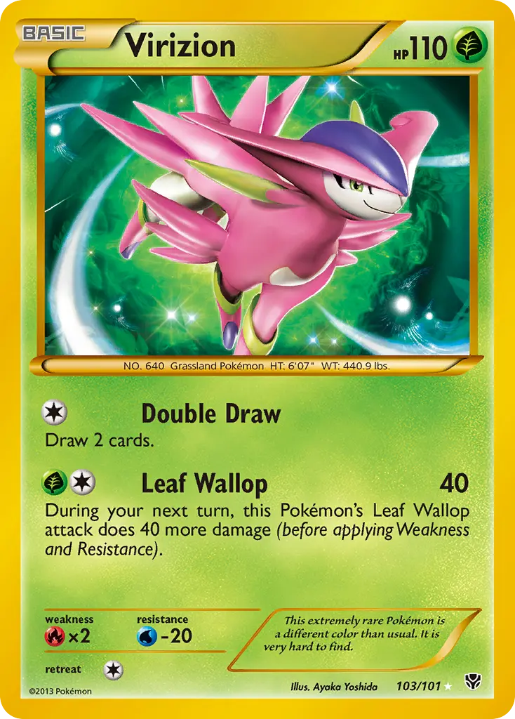 Virizion - Plasma Blast 103/101 (Secret Rare)