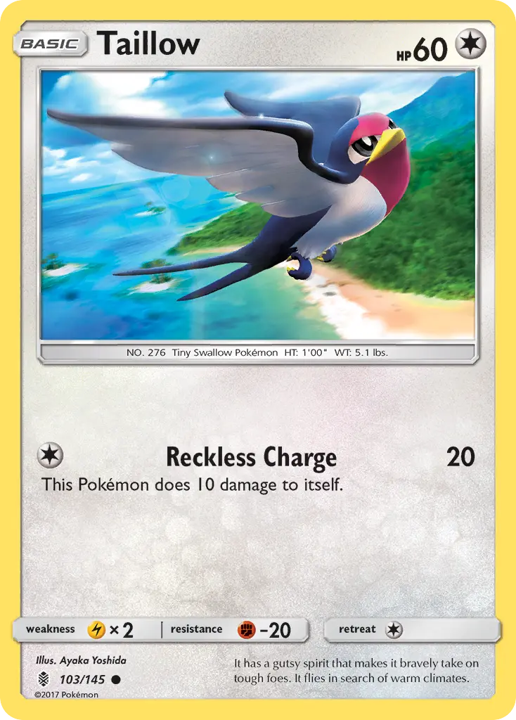 Taillow - Guardians Rising 103/145 (Reverse Holo)
