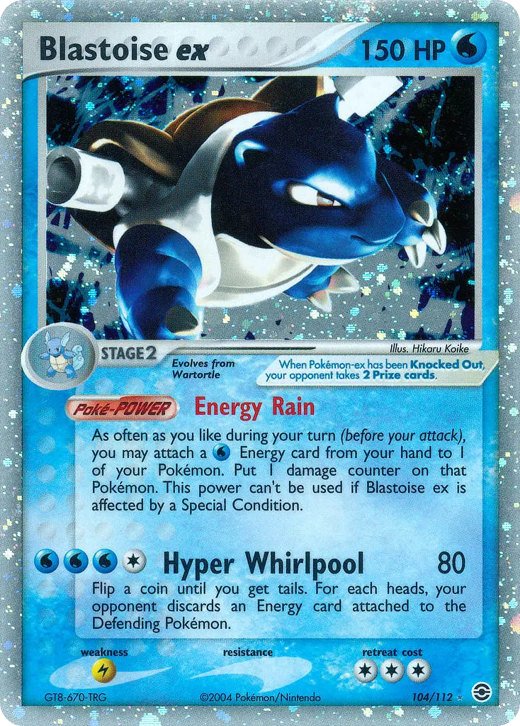 Blastoise ex - FireRed & LeafGreen 104/112 (Rare Holo EX)