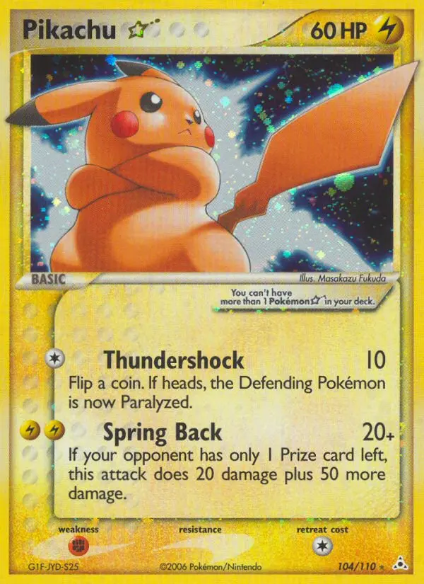 Pikachu ★ - Holon Phantoms 104/110 (Holo)
