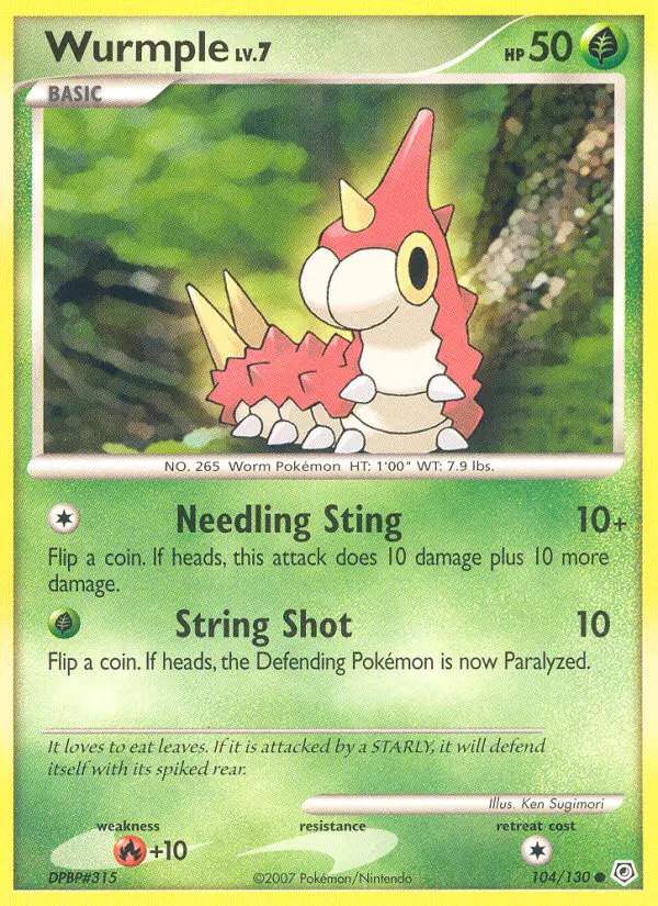 Wurmple - Diamond & Pearl 104/130 (Regular)
