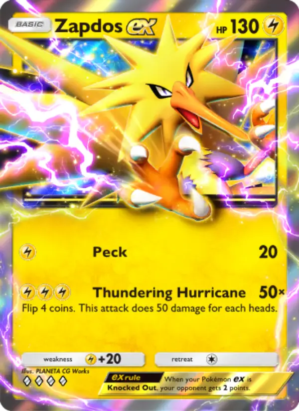 Zapdos ex - Genetic Apex 104/226