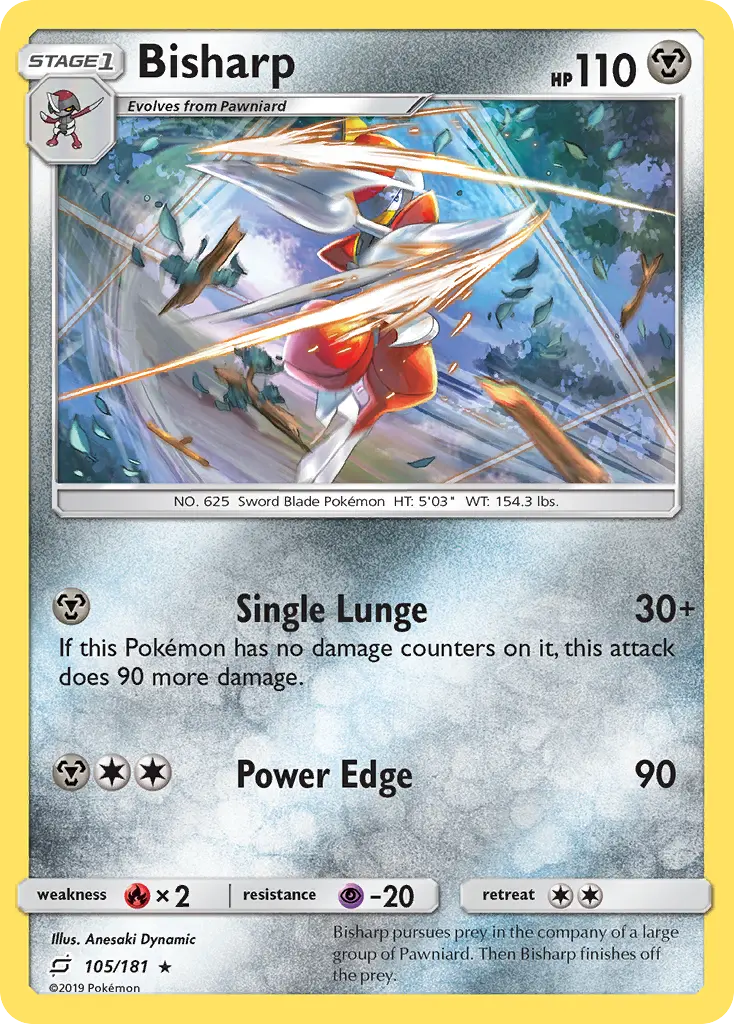 Bisharp - Team Up 105/181 (Reverse Holo)