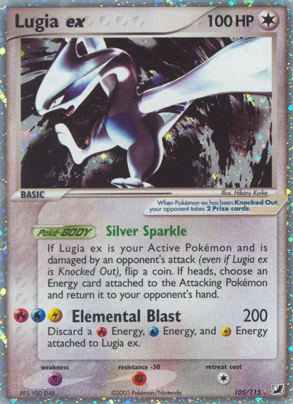 Lugia ex - Unseen Forces 105/115 (Rare Holo EX)