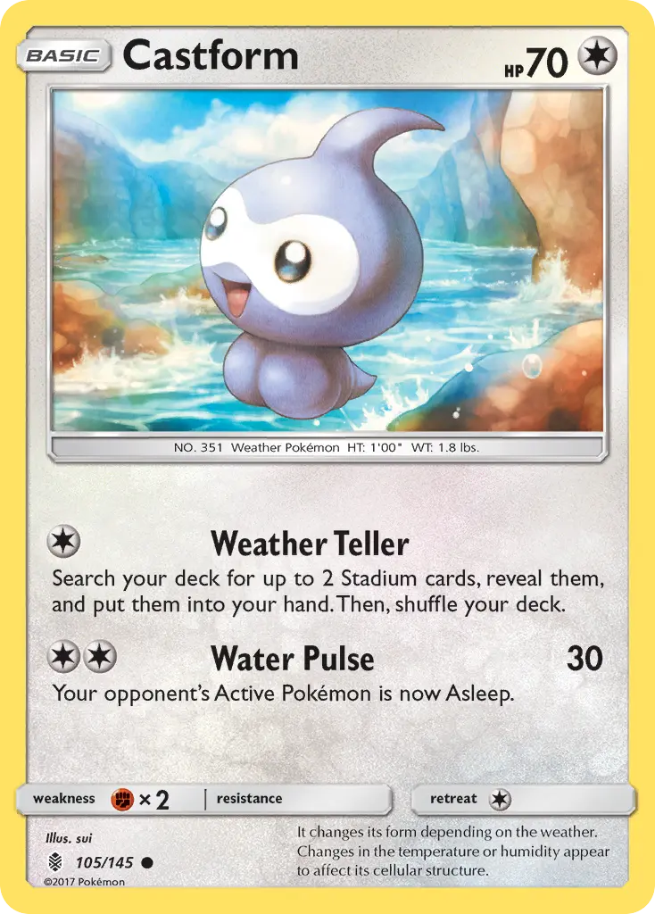 Castform - Guardians Rising 105/145 (Regular)