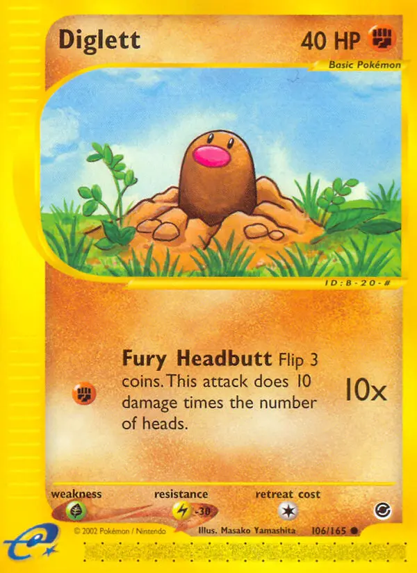 Diglett - Expedition Base Set 106/165 (Regular)