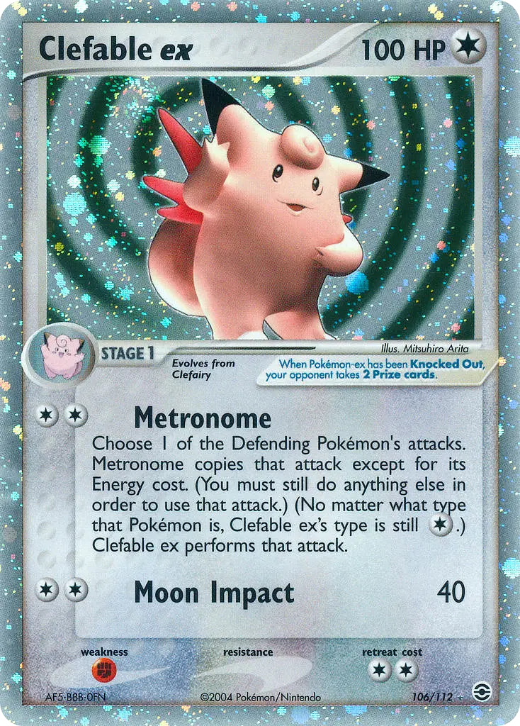 Clefable ex - FireRed & LeafGreen 106/112 (Rare Holo EX)