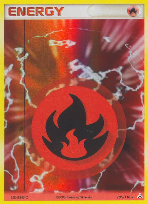 Fire Energy - Holon Phantoms 106/110 (Reverse Holo)