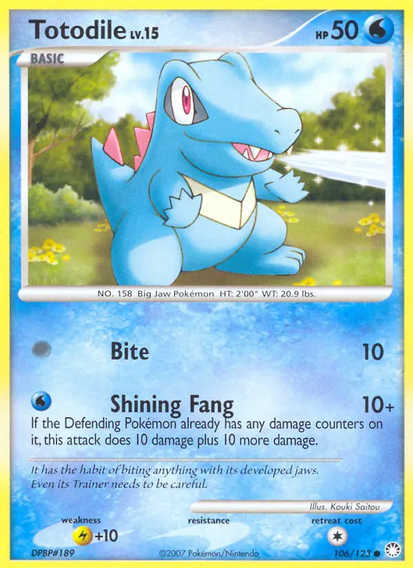 Totodile - Mysterious Treasures 106/123 (Regular)