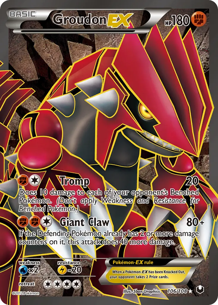 Groudon-EX - Dark Explorers 106/108 (Ultra Rare)