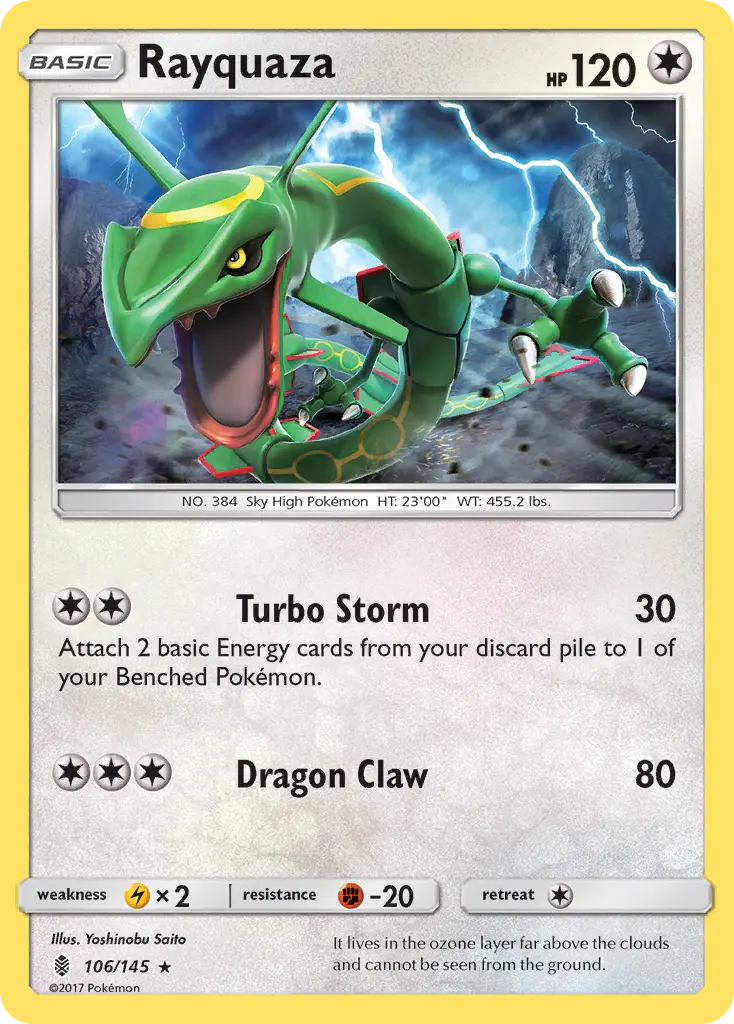 Rayquaza - Guardians Rising 106/145 (Reverse Holo)
