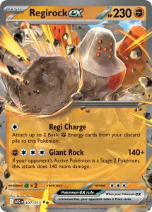 Regirock ex - Ascended Heroes 107/217 (Holo)