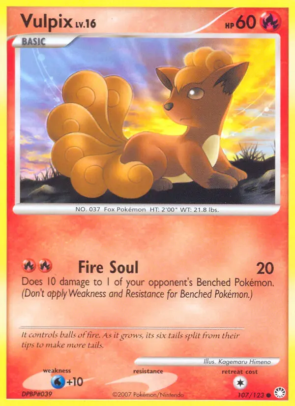 Vulpix - Mysterious Treasures 107/123 (Reverse Holo)