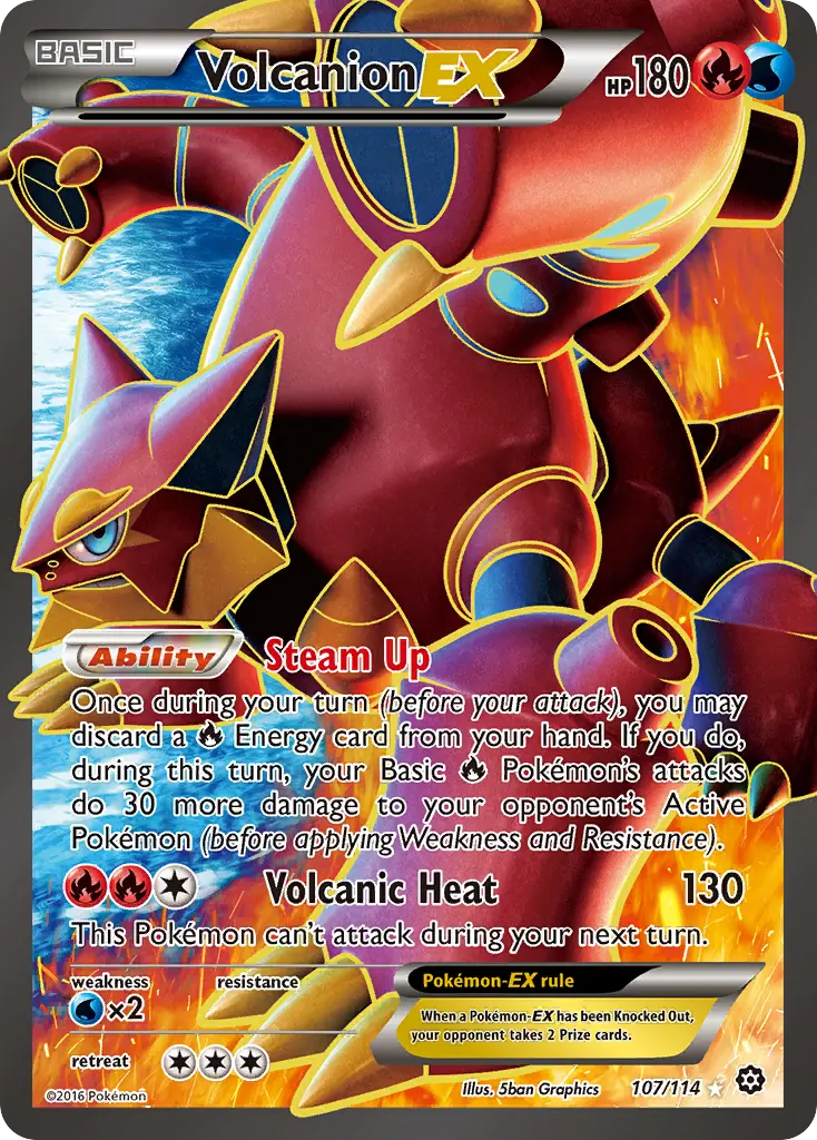 Volcanion-EX - Steam Siege 107/114 (Ultra Rare)
