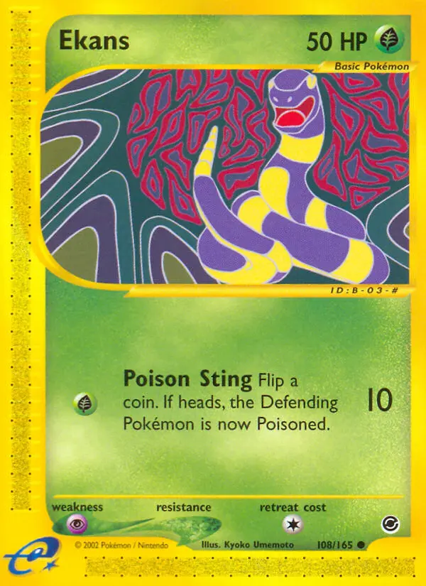 Ekans - Expedition Base Set 108/165 (Regular)