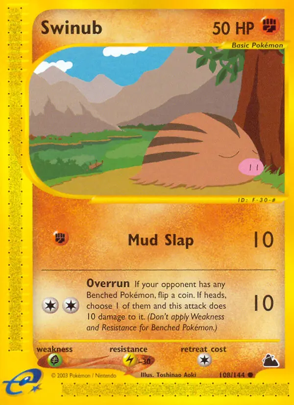 Swinub - Skyridge 108/144 (Regular)