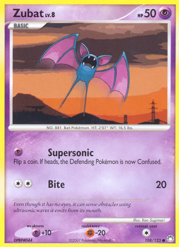 Zubat - Mysterious Treasures 108/123 (Regular)