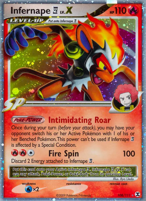 Infernape E4 LV.X - Rising Rivals 108/111 (Holo)