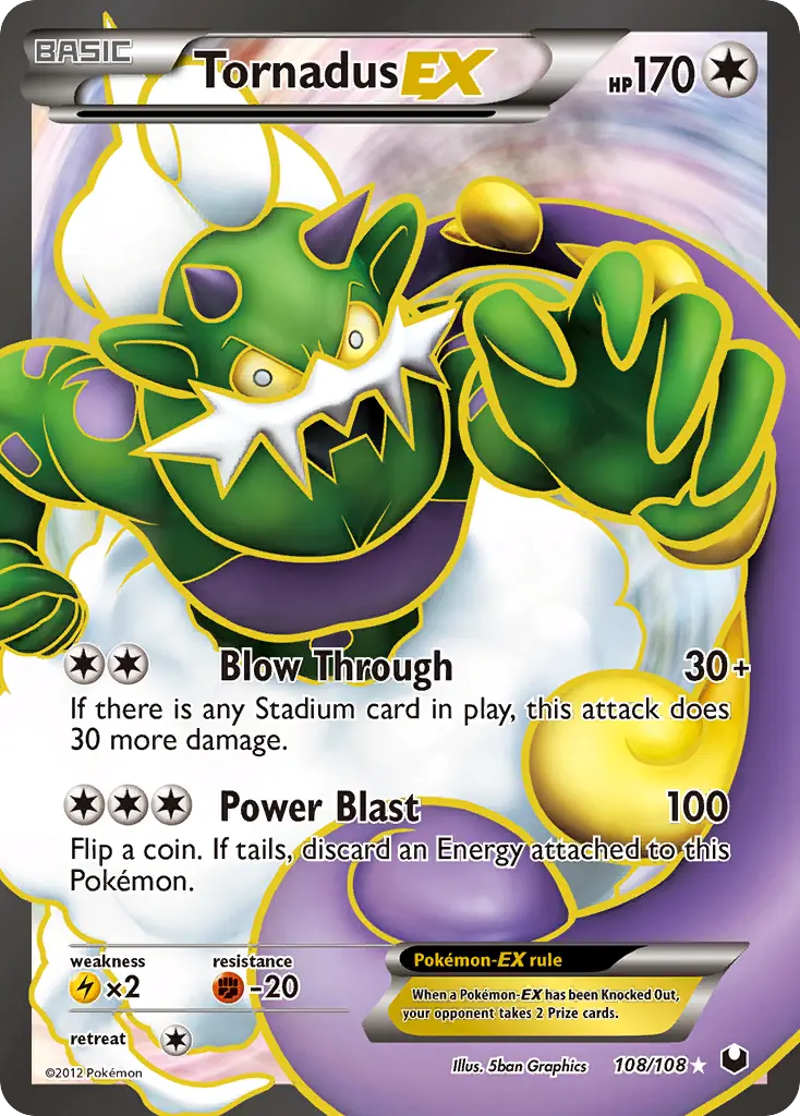 Tornadus-EX - Dark Explorers 108/108 (Ultra Rare)
