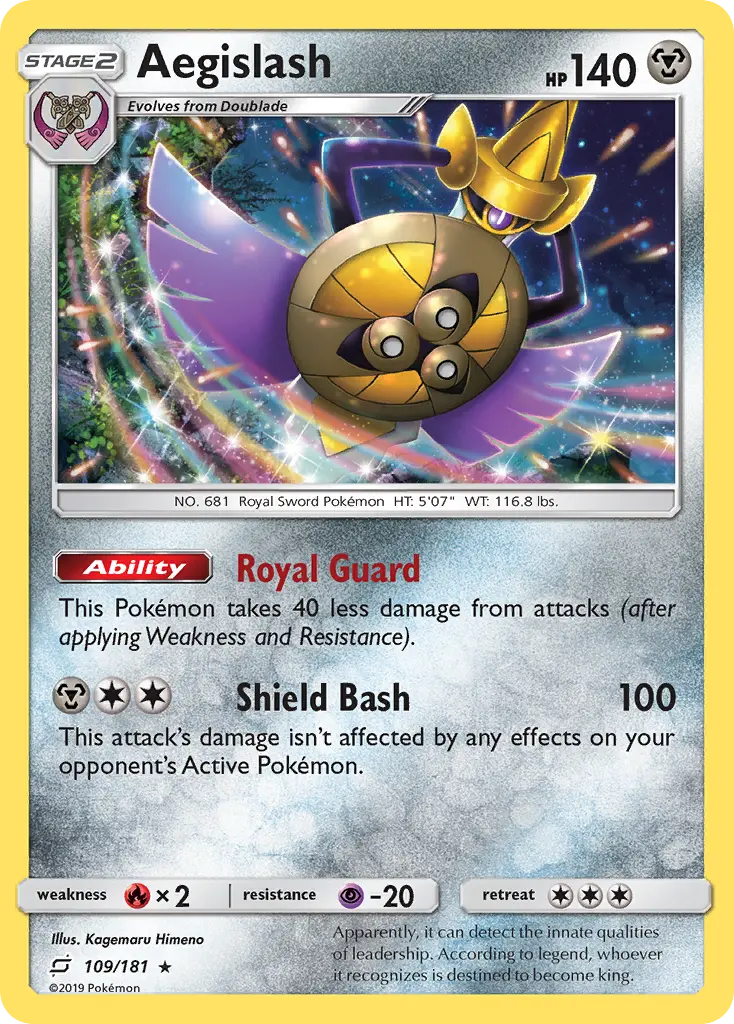 Aegislash - Team Up 109/181 (Reverse Holo)