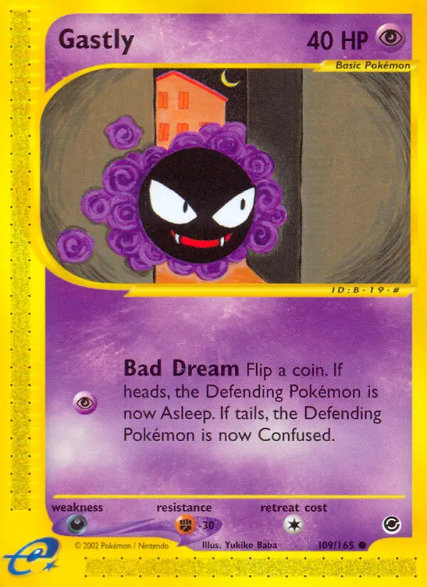 Gastly - Expedition Base Set 109/165 (Regular)