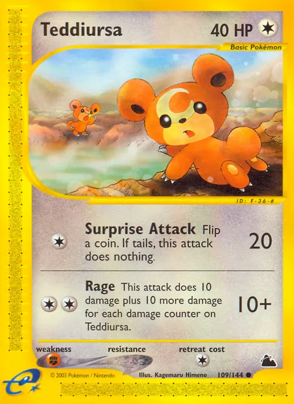 Teddiursa - Skyridge 109/144 (Regular)