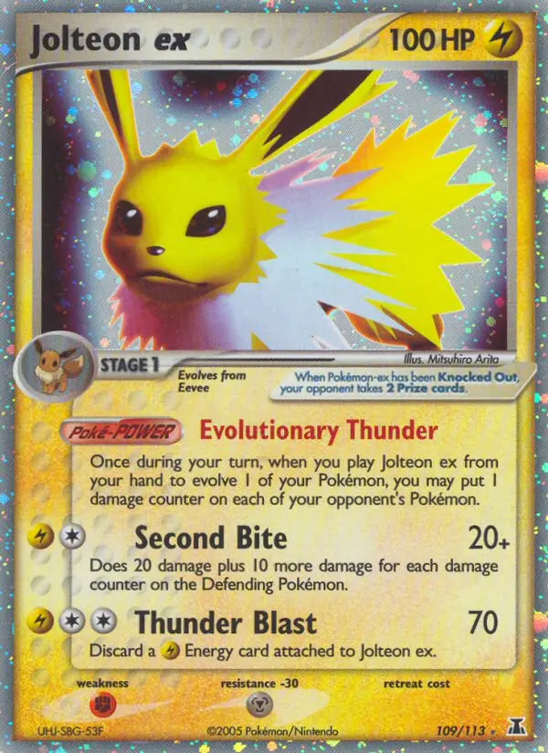Jolteon ex - Delta Species 109/113 (Rare Holo EX)