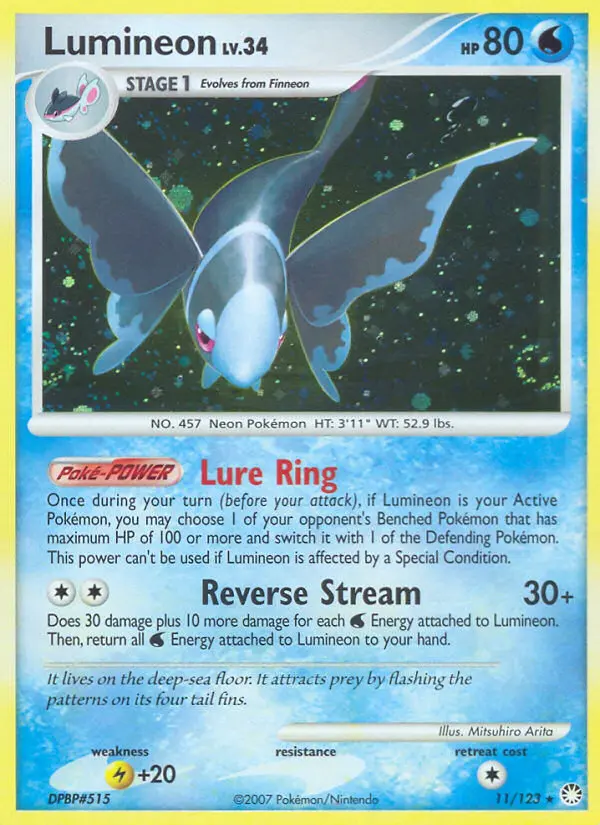 Lumineon - Mysterious Treasures 011/123 (Reverse Holo)
