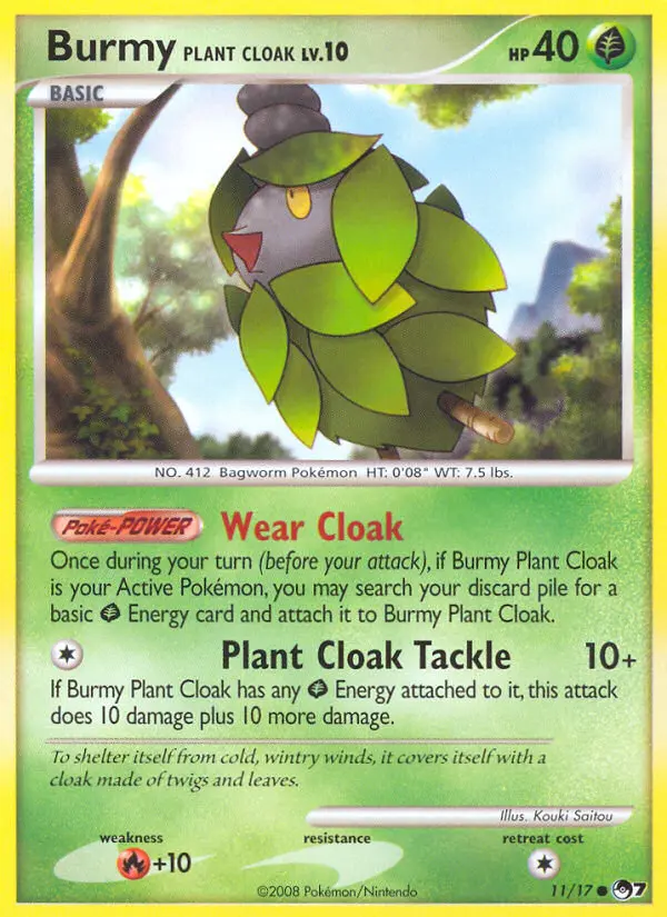 Burmy Plant Cloak - POP Series 7 011/017 (Regular)