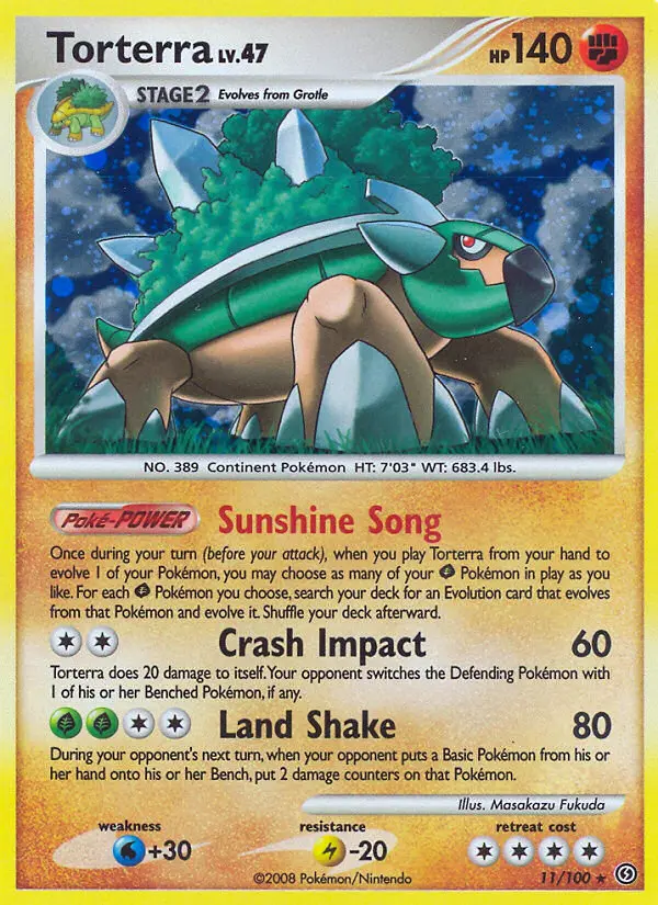 Torterra - Stormfront 011/100 (Reverse Holo)