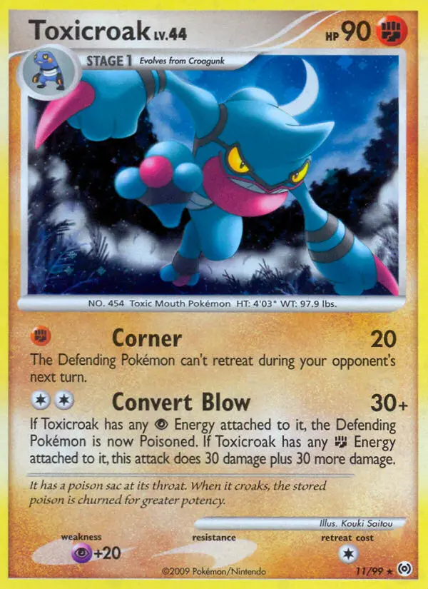Toxicroak - Arceus 011/099 (Reverse Holo)