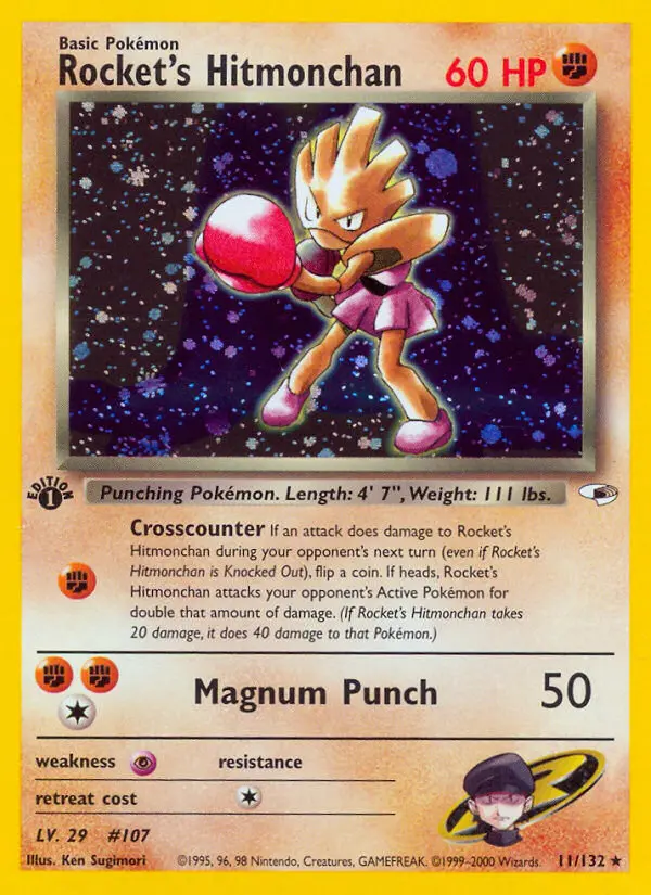 Rocket's Hitmonchan - Gym Heroes 011/132 (Holo)