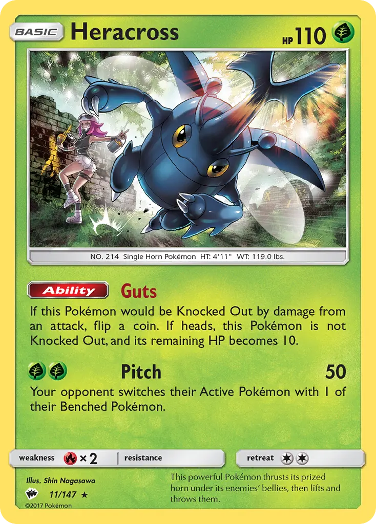 Heracross - Burning Shadows 011/147 (Regular)