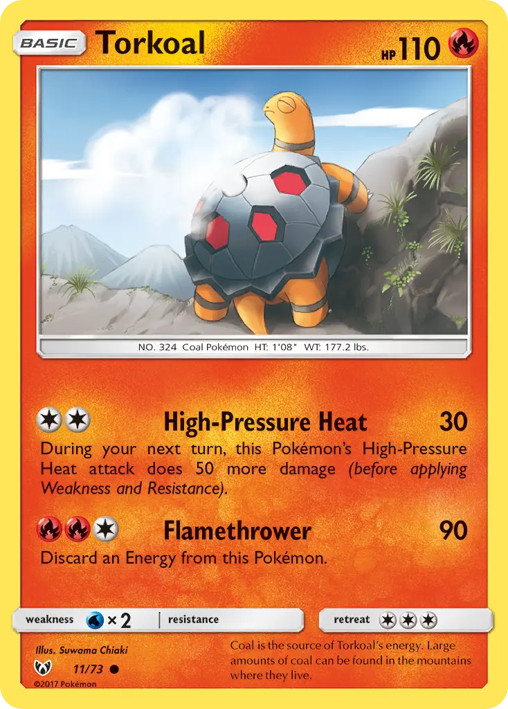 Torkoal - Shining Legends 011/073 (Regular)