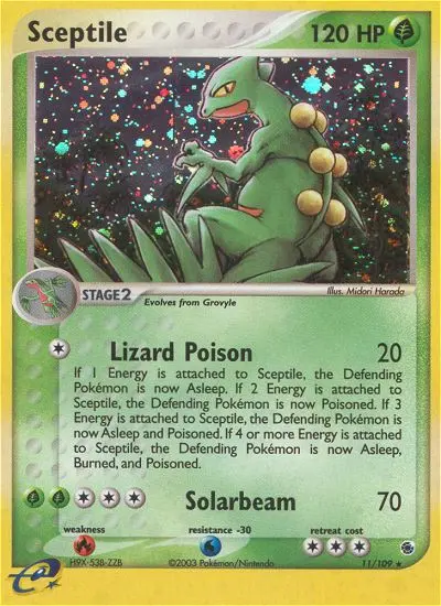 Sceptile - Ruby & Sapphire 011/109 (Reverse Holo)