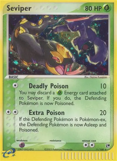 Seviper - Sandstorm 011/100 (Reverse Holo)