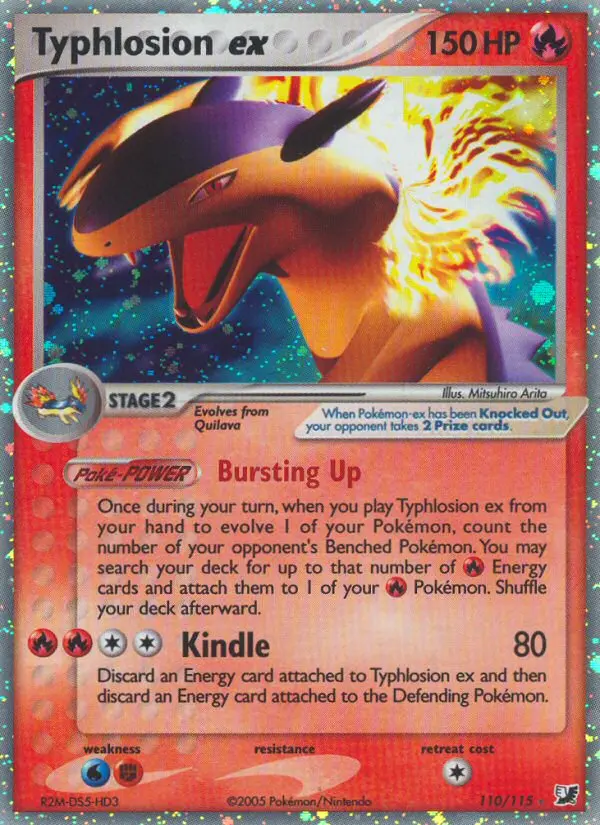 Typhlosion ex - Unseen Forces 110/115 (Rare Holo EX)
