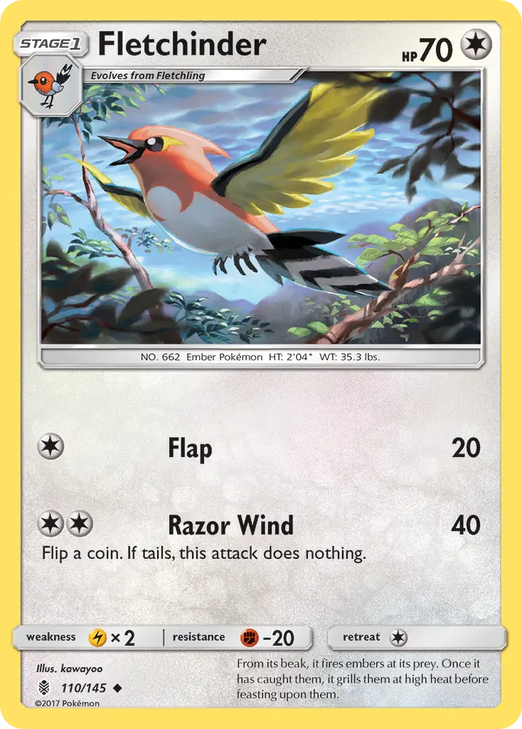 Fletchinder - Guardians Rising 110/145 (Regular)