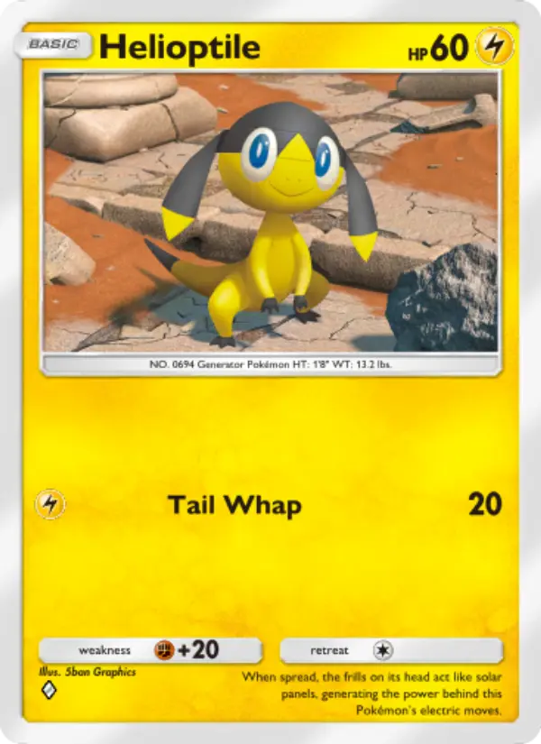 Helioptile - Genetic Apex 110/226