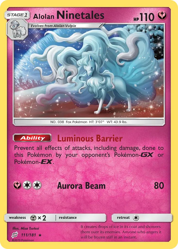 Alolan Ninetales - Team Up 111/181 (Reverse Holo)